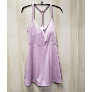 Madewell Flex Cutout Fitness Dress Lt Purple Size Large NJ134 Tennis Athleisure